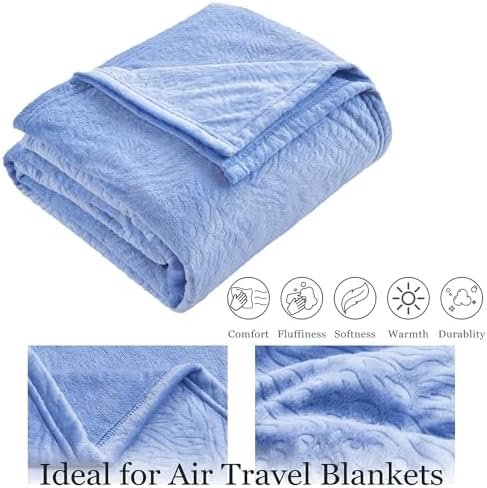Commollis Travel Blanket Airplane Compact - 2 in 1 Airplane Travel Accessory, from Airplane Blanket to Travel Pillow, with Luggage Strap, Soft Handles and Security Pockets - Image 5