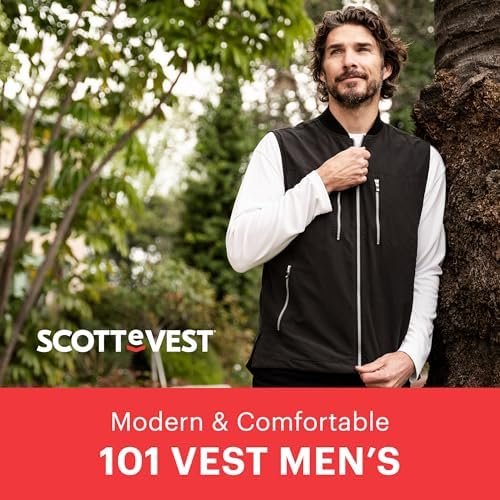 SCOTTeVEST 101 Vest for Men - 9 Hidden Pockets - Water Repellent for Travel & More - Image 5