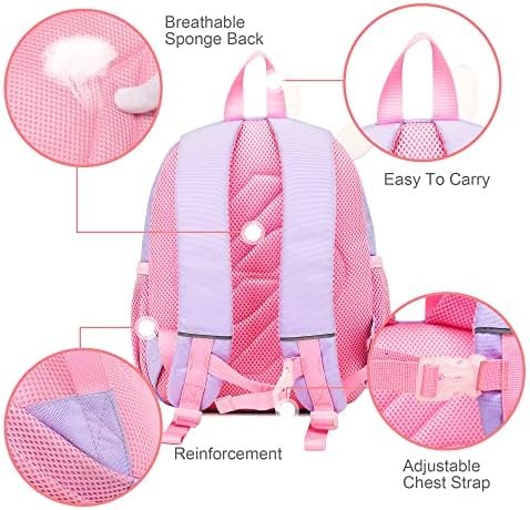 Cute Waterproof Toddler Backpack Girls for Boys 3D Animal Cartoon Rabbit Girls kids Bag for Baby Suitable for 1-5 Years Kids Backpack for Girls Travel(Little White Rabbit) - Image 5