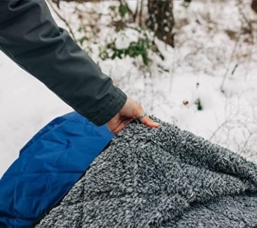 Sherpa Waterproof Outdoor Blanket. Large Sherpa Stadium & Camping Blankets for Cold Weather. Perfect for Picnic, Concerts, Grass, Car, Boat. Windproof, Extra Warm, Machine Washable. - Image 8