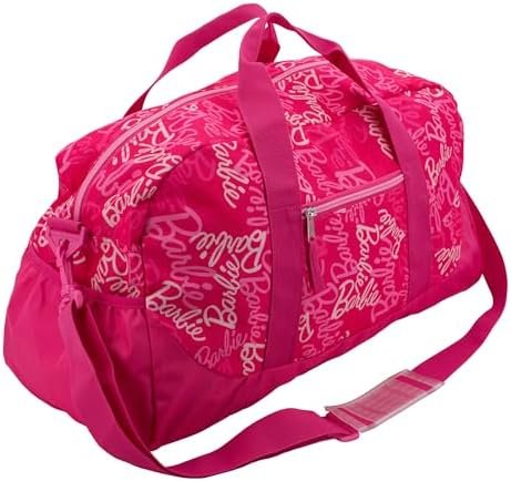 Barbie Duffle Bag, 16 inch Travel Sleepover Weekender Bag for Girls, Purple Dance Bag - Image 2