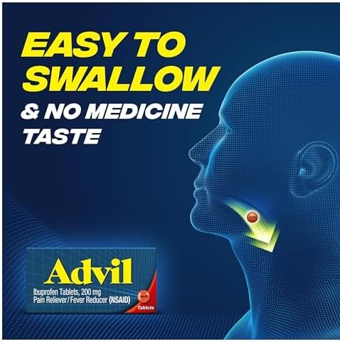 Advil Pain Reliever and Fever Reducer, Pain Relief Medicine with Ibuprofen 200mg for Headache, Backache, Menstrual Pain and Joint Pain Relief - 10 Coated Tablets - Image 3