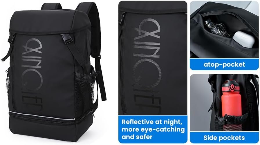 Travel, Hiking Backpack, Carry On Backpack with Shoe Pouch, Large Capacity 15.6inch Water Resistant, Anti Theft, Business, College, Flight Approved Backpack - Image 8