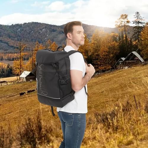 Travel, Hiking Backpack, Carry On Backpack with Shoe Pouch, Large Capacity 15.6inch Water Resistant, Anti Theft, Business, College, Flight Approved Backpack - Image 9