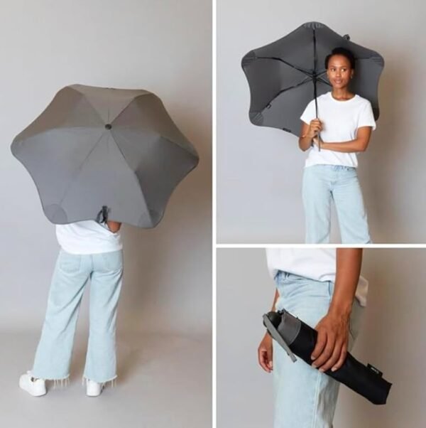 Blunt Metro Travel Umbrella – 39" Windproof Umbrella, Compact Umbrella for Wind and Rain, Portable, Heavy Duty, UV Protection - Charcoal - Image 6
