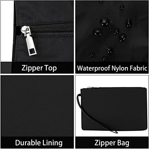 IBFUN Utility Tote Bag with 14/24 Pockets Zip Top Teacher Tote Bag for Teacher/Work Women - Image 5