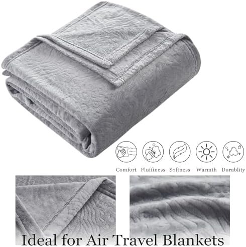 Commollis Travel Blanket Airplane Compact - 2 in 1 Airplane Travel Accessory, from Airplane Blanket to Travel Pillow, with Luggage Strap, Soft Handles and Security Pockets - Image 5