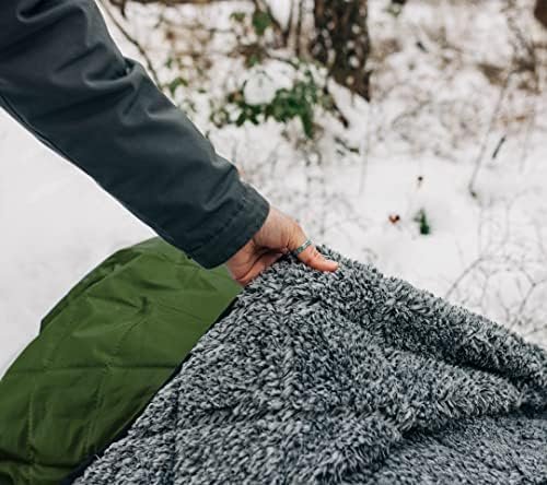 Sherpa Waterproof Outdoor Blanket. Large Sherpa Stadium & Camping Blankets for Cold Weather. Perfect for Picnic, Concerts, Grass, Car, Boat. Windproof, Extra Warm, Machine Washable. - Image 8