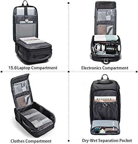 BANGE Travel Backpacks,Weekender Carry On Backpack, Waterproof Men's Business Laptop Backpack for 15.6inch - Image 5