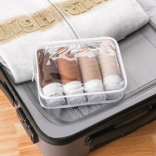 Travel Bottles for Toiletries, Tsa Approved 3oz Silicone Travel Containers Set Leak Proof Refillable BPA Free Travel Accessories with Clear Bag for Shampoo Conditioner Liquids - Image 6