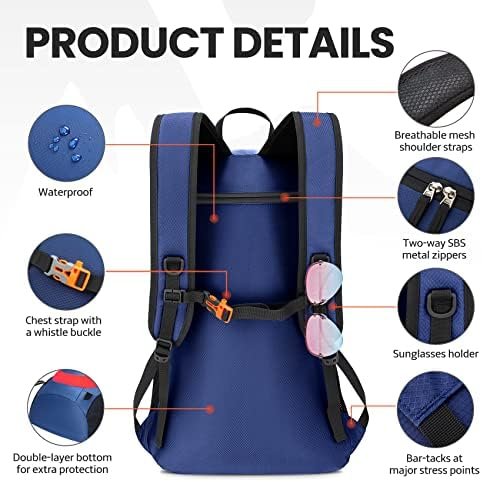 Venture Pal 40L Lightweight Packable Travel Hiking Backpack Daypack - Image 4