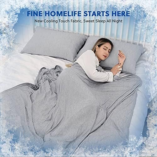 HOMFINE Cooling Blankets for Hot Sleepers - Summer Blanket Thin Lightweight Breathable Soft Double Side Blanket for Bed Couch Sofa, Keep Cool for Night Sweats (Grey, 50 x 70 inches) - Image 6