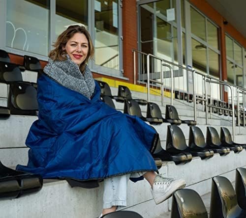 Sherpa Waterproof Outdoor Blanket. Large Sherpa Stadium & Camping Blankets for Cold Weather. Perfect for Picnic, Concerts, Grass, Car, Boat. Windproof, Extra Warm, Machine Washable. - Image 5