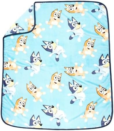 Jay Franco Bluey and Bingo 40 x 50 Inch Plush Travel Throw - Kids Super Soft Bedding - Image 2