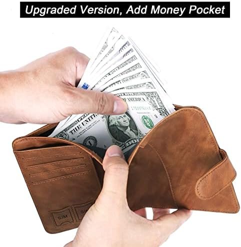 Airtag Passport Holder Cover Wallet Travel Essentials Leather Travel Wallet Rfid Blocking Case Vacation Travel Must Haves Travel Accessories for Men Women (117#Brown) - Image 5