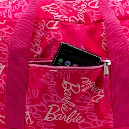 Barbie Duffle Bag, 16 inch Travel Sleepover Weekender Bag for Girls, Purple Dance Bag - Image 4