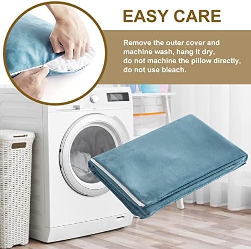 Ivellow Memory Foam Travel Pillow Compressible Camping Pillow for Sleeping Shredded Memory Foam Pillow Compact Firm Supportive Travel Pillow for Adults Kids Outdoor Hiking Essential Gear Blue-M - Image 6