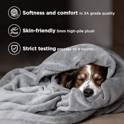 Bedsure Fleece Blankets Twin Size Grey - 300GSM Lightweight Plush Fuzzy Cozy Soft Twin Blanket for Bed, Sofa, Couch, Travel, Camping, 60x80 inches - Image 3