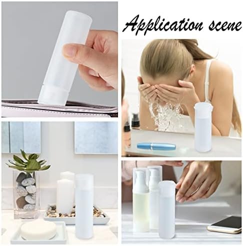 BENECREAT 10 Pack 18ml 0.6oz Small Travel Squeeze Bottles Refillable Makeup Foundation Container Travel Essentials Sample Bottles Travel Tubes for Toiletries, Shampoo Toner Cosmetic - Image 6