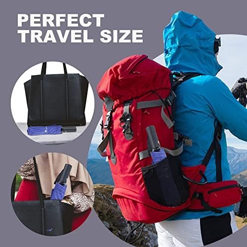 SY COMPACT 2 PACKS Travel Umbrella Automatic Windproof Folding Compact Umbrellas - Image 4