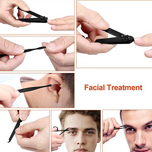 Manicure Set Personal Care Nail Clipper Kit Manicure Professional Manicure Pedicure Set Mens Accessories Personal Care Set Nail Grooming Kit Present for Men Husband Boyfriend Parent - Image 7