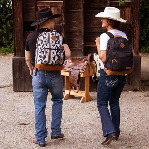 Wrangler Yellowstone Sturdy Backpack for Travel Classic Logo Water Resistant Casual Daypack for Travel with Padded Laptop Notebook Sleeve (Out West) - Image 4