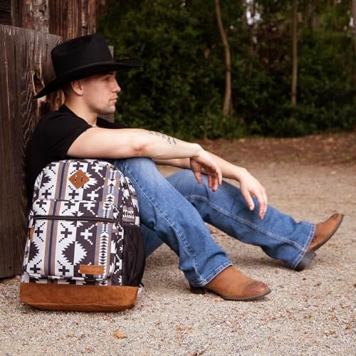 Wrangler Yellowstone Sturdy Backpack for Travel Classic Logo Water Resistant Casual Daypack for Travel with Padded Laptop Notebook Sleeve (Out West) - Image 5