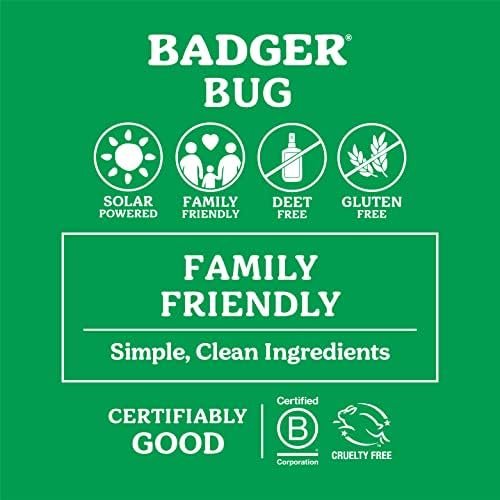 Badger Bug Spray, Travel Size Bug Spray, Organic Deet Free Mosquito Repellent Spray for Body with Citronella and Lemongrass, 2.7 fl oz - Image 4