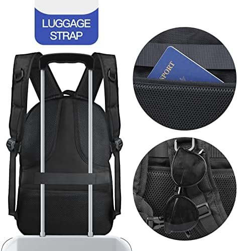 Extra Large Backpack, 50L Travel Backpack, 17 inch Laptop Backpack for Men, TSA Approved Heavy Duty Backpack with USB Charging Port, Anti Theft Backpack for Business Work College, Black - Image 5