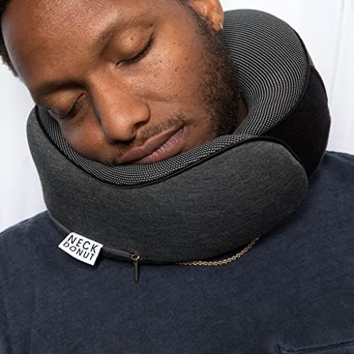 Neck Pillows for Travel - Airplane Pillow – Memory Foam for Kids & Adults – Travel Neck Pillow & Airplane Travel Essentials for Sleeping Support On Flight Or Car (Graphite Grey) - Image 6