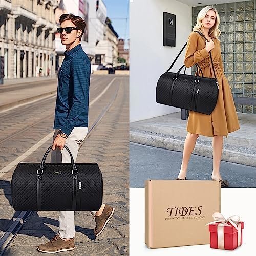 Convertible Garment Duffel Bag for Travel - Carry On Garment Bags With Toiletry Bag Large Weekender Bag for Men Women 2 in 1 Hanging Suitcase Suit Travel Duffel Overnight Bags 4pcs Set - Image 7