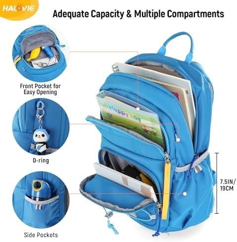 HALOVIE Kids Travel Backpack Lightweight Small Kids Daypack Preschool Kindergarten Children SchoolBag for Boys Girls - Image 3