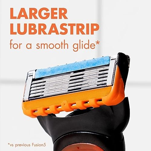 Gillette Fusion5 Razors for Men, 1 Razor, 4 Blade Refills, Lubrastrip for a More Comfortable Shave - Image 5