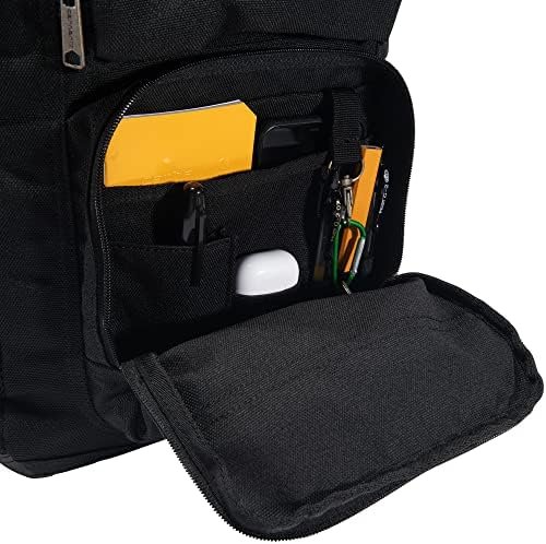 Carhartt 28L Dual-Compartment Backpack, Durable Pack with Laptop Sleeve and Duravax Abrasion Resistant Base, Black, One Size - Image 3