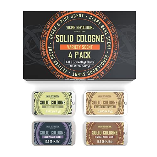 Viking Revolution 4 Pack Mens Solid Colognes Men 0.5 Oz - Men Solid Perfume with Cedar Wood, Clary Sage, Vetiver, Sandalwood Cologne for Men - Balm Cologne for Mens Cologne Balm Travel Cologne Wax - Image 7