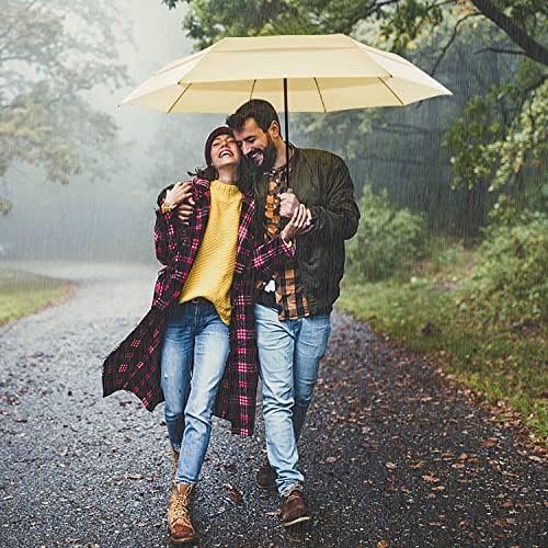 Lejorain Compact Travel Golf Umbrella - Extra Large Folding Automatic Umbrella for Mens 54 inch Sturdy Collapsible Rain Umbrellas - Image 6