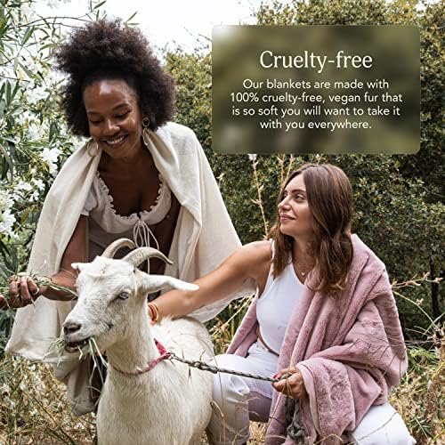 UnHide Lil’ Marsh - Faux Fur Blanket - Durable, Lightweight, Extra Soft Blanket - Machine Washable - Add a Layer of Softness to Any Bed, Couch, or Reading Chair - Beige Bear, Small (50” x 60”) - Image 4