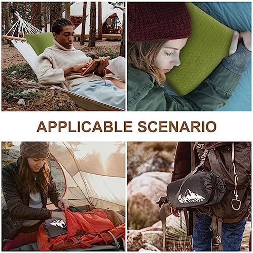 Ivellow Memory Foam Travel Pillow Compressible Camping Pillow for Sleeping Shredded Memory Foam Pillow Compact Firm Supportive Small Pillow for Adults Kids Outdoor Backpacking Hiking Essential Gear-M - Image 6