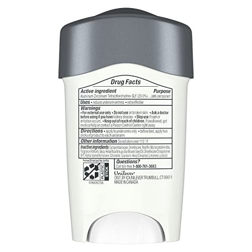 DOVE MEN + CARE Clinical Protection Antiperspirant Clean Comfort Stick for Men 96-Hour Sweat and Odor Protection Clinical Strength Antiperspirant with 1/4 Moisturizing Cream 1.7 oz - Image 2