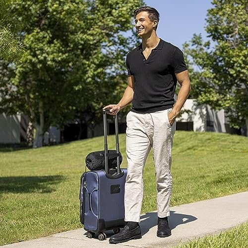 BlueHills Travel Blanket Pillow Rolled Premium Soft Plush Airplane Throw Traveling Accessories Gifts Compact in a Bag 70 X 48 inches Long Plane Flight Portable Lightweight Black R05 - Image 6