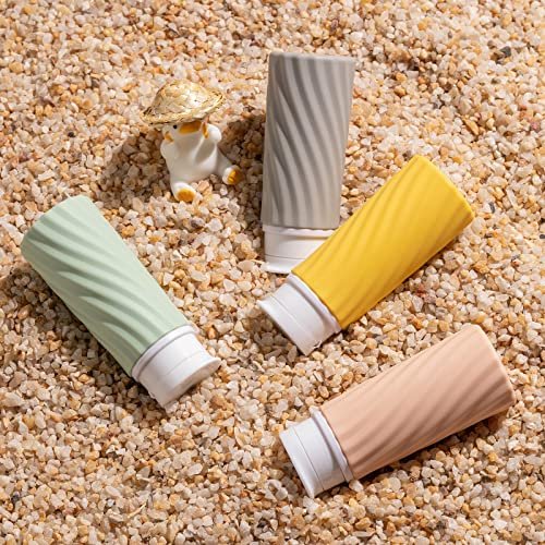 3oz Travel Bottles, Empty Squeeze Toiletries, Tsa Liquid Container, Leak Proof Traveling Size for Shampoo, Conditioner, Lotion (4PCS) - Image 3