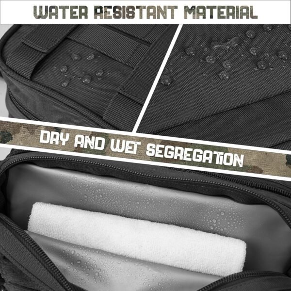 QT&QY Tactical Toiletry Bag For Men Hygiene Bag EDC Military Tool Molle Pouches Small Dopp Kit Mens Shaving Kit Travel shower Bags - Image 3