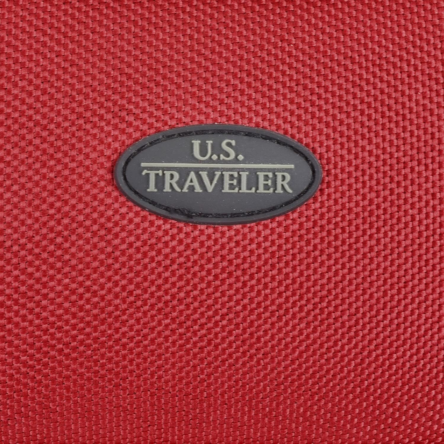 U.S. Traveler Rio, Lightweight Softside Suitcase, Rolling 20" Carry On Luggage, Red, Single - Image 5